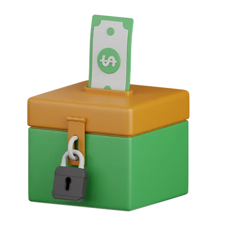 Charity Box  3D Icon