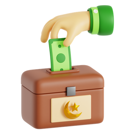 Charity Box  3D Icon