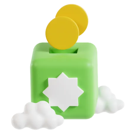 Charity Box  3D Icon