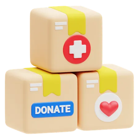 Charity Box  3D Icon