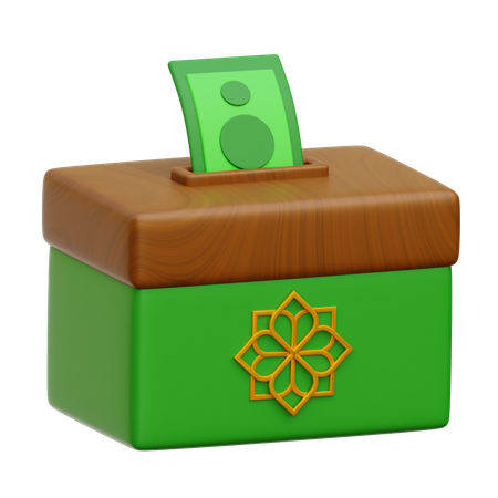 Charity Box  3D Icon