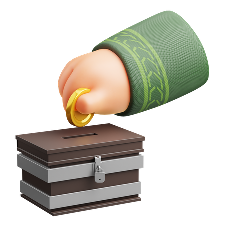 Charity Box  3D Icon