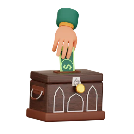 Charity Box  3D Icon