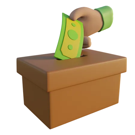 Charity Box  3D Icon