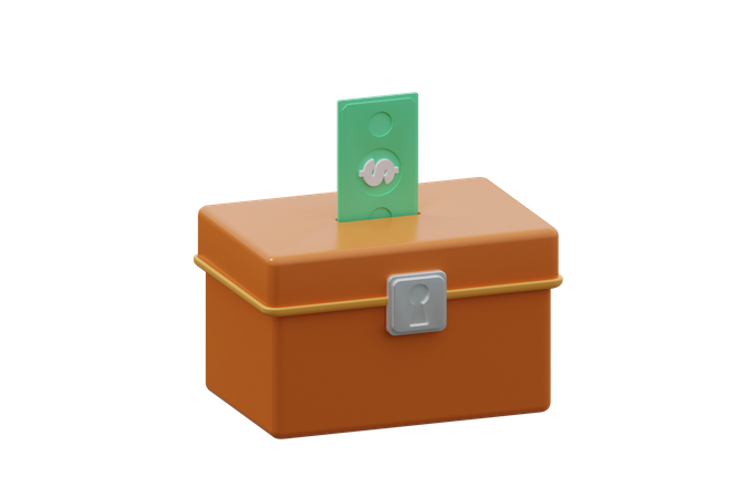 Charity Box  3D Icon