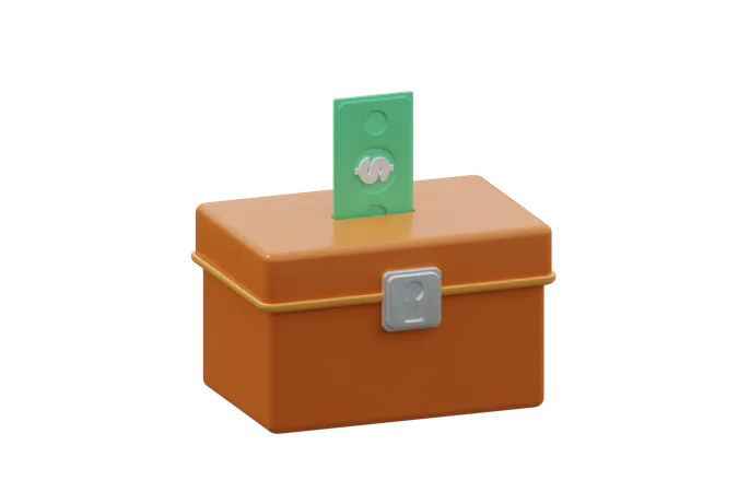 Charity Box  3D Icon