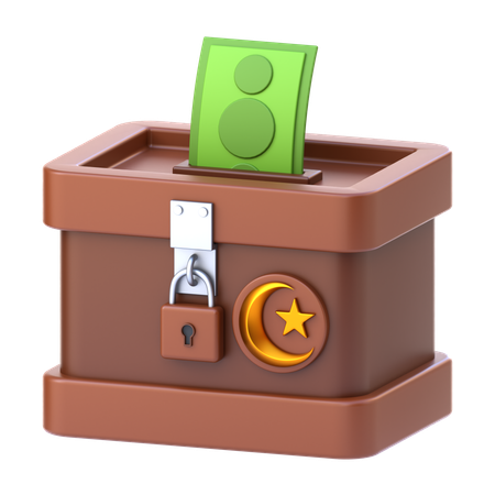 Charity Box  3D Icon