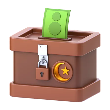 Charity Box  3D Icon