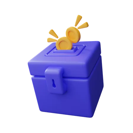 Charity box  3D Icon