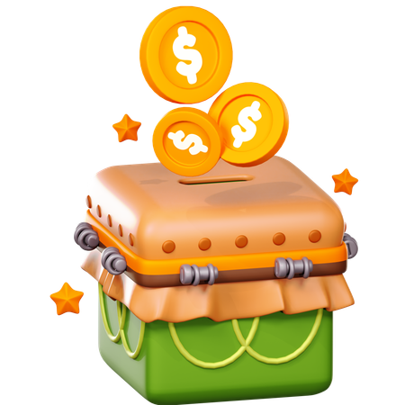 Charity Box  3D Icon