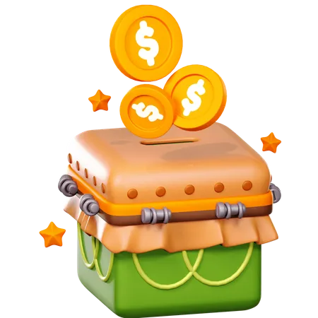 Charity Box  3D Icon