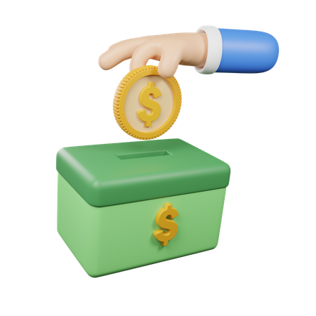 Charity Box  3D Icon