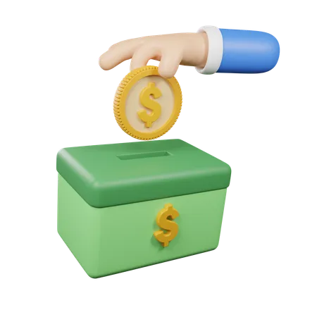 Charity Box  3D Icon