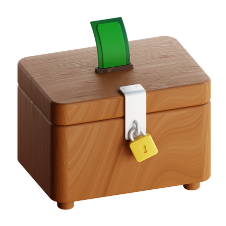 Charity Box  3D Icon