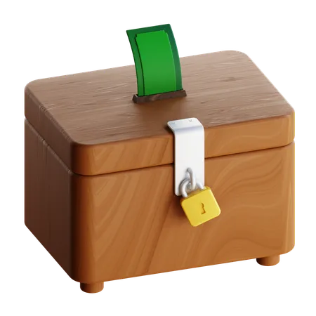 Charity Box  3D Icon