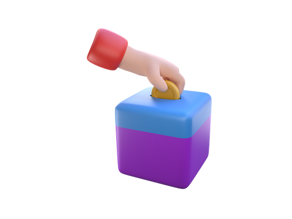 Charity Box  3D Icon