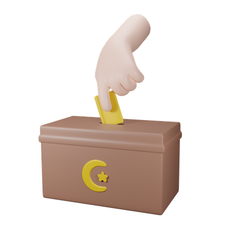 Charity box 3D Icon
