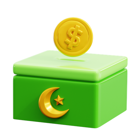 Charity Box  3D Icon