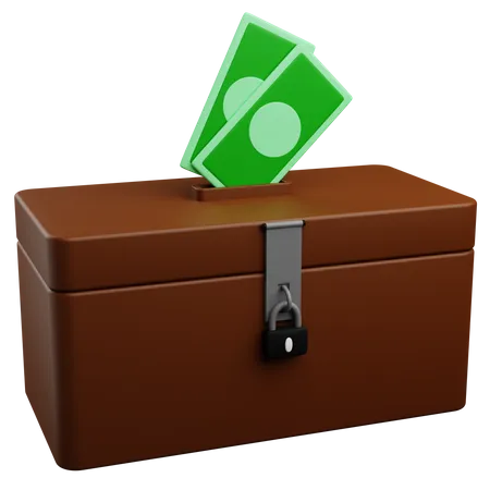 Charity Box 3D Icon