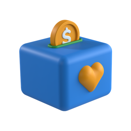 Charity Donation  3D Icon