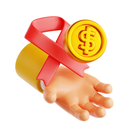Charity Ribbon  3D Icon