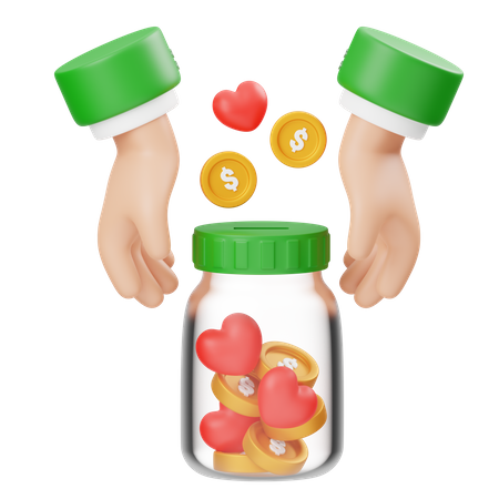 Charity Savings  3D Icon