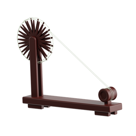 Charkha  3D Icon