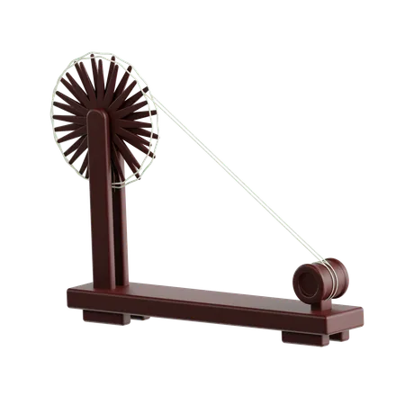 Charkha  3D Icon