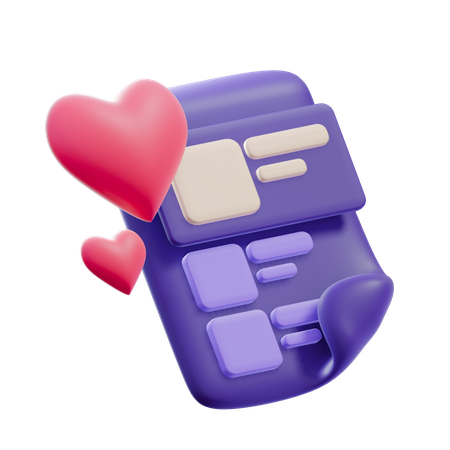 Charla de amor  3D Icon