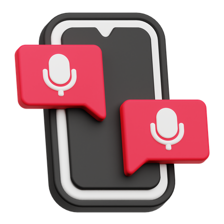 Charla de audio  3D Icon