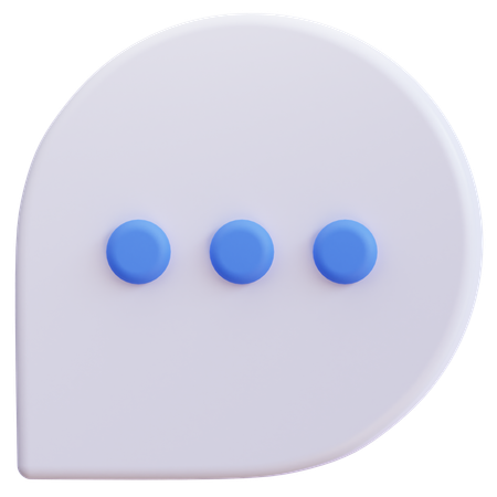 Charla de burbujas  3D Icon
