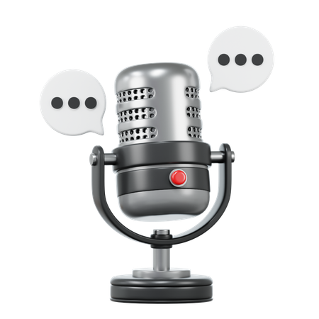 Charla de podcast  3D Icon