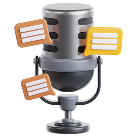 Charla de podcast  3D Icon