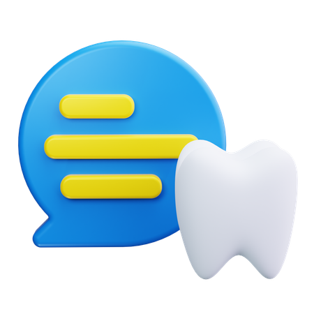 Charla dental  3D Icon