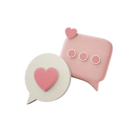 Charla romantica  3D Icon