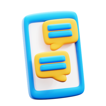 Charla telefónica  3D Icon