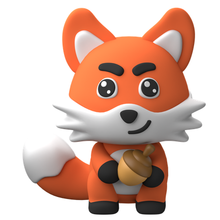 Charmanter Fuchs  3D Icon