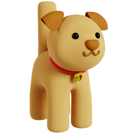 Charmanter Hundebegleiter  3D Icon