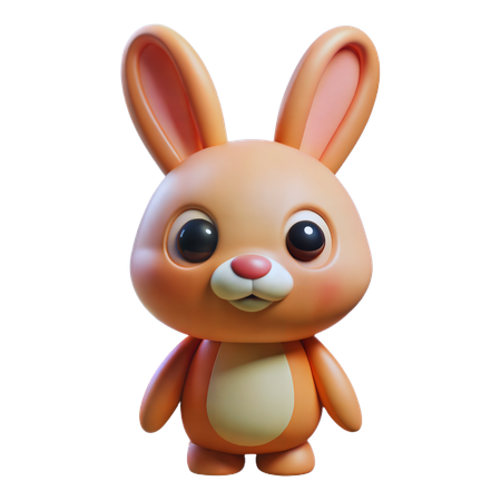 Charming Bunny  3D Icon