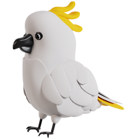 Charming Cockatoo Portrait  3D Icon