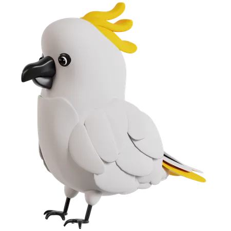 Charming Cockatoo Portrait  3D Icon