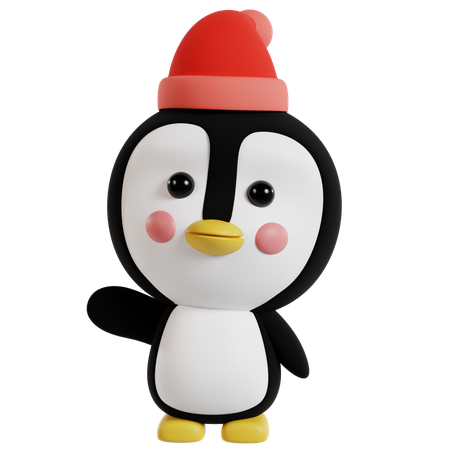 Charming Penguin Illustration  3D Icon