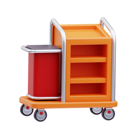 Charrette de femme de chambre  3D Icon