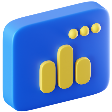 Chart  3D Icon