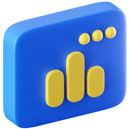 Chart  3D Icon