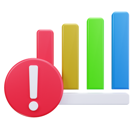 Chart Alert  3D Icon