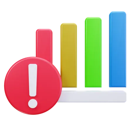 Chart Alert  3D Icon