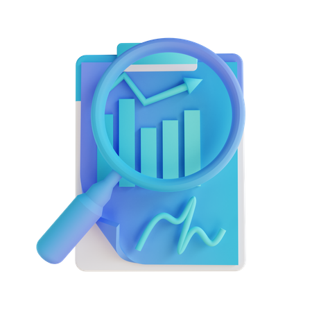 Chart Analysis  3D Illustration