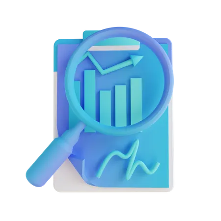 Chart Analysis  3D Illustration