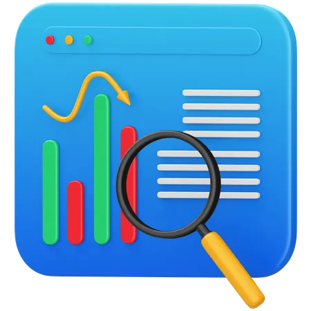 Chart Analysis  3D Illustration